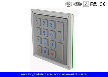 Silver 14 Keys Backlit Metal Keypad IP65 Waterproof Keypad 4x4 Datasheet