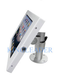 400mm Pole Height Adjustable iPad Kiosk Enclosure With Push - Latch Lock In 360 Degree Rotation