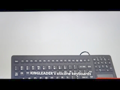 IP68 Clavier en silicone industriel médical lavable, désinfectable, antiviral avec pavé tactile