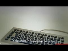 Clavier rétroéclairé en acier inoxydable avec câble renforcé