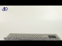 Montage de panneau industriel étanche à l'eau étanche au vandalisme clavier métallique en acier inoxydable avec pavé tactile