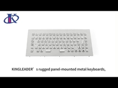 Mini-clavier industriel en acier inoxydable 304, haute résistance au vandalisme, avec 64 touches