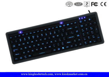 acheter Longue durée noire lavable d'interface d'USB de clavier de silicone du Super Slim IP68 online manufacture