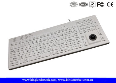 acheter Clavier blanc de silicium de contre-jour de FCC de la CE faite sur commande avec la boule de commande online manufacture