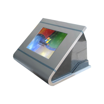 acheter Kiosque de bureau d'économie de l'espace avec l'affichage en acier durable de TFT LCD d'écran tactile de la clôture IR online manufacture