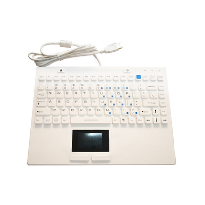 acheter Clavier en caoutchouc de silicone USB certifié IP68 FCC CE RoHS avec pavé tactile pour environnement médical ou dur online manufacture