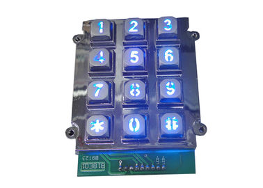 acheter Clés colorées éclairées à contre-jour par LED en caoutchouc de silicone de clavier numérique en métal pour le système de contrôle d'accès online manufacture