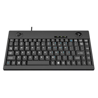 acheter Super Compact Waterproof IP65 Industrial Plastic Keyboard with 88 Keys and Mini Trackball for Harsh Environments online manufacture