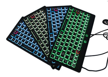 acheter IP68 a entièrement scellé l'interface de Mini Size USB de clavier de silicone avec illuminé éclairé à contre-jour online manufacture
