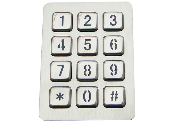 acheter preuve liquide 20mA de clavier numérique rétro-éclairé en métal de 3X4 Matrix avec 12 clés rétro-éclairées online manufacture