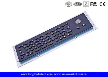 acheter Clavier noir industriel À l'épreuve des liquides métallique en métal de kiosque avec la boule de commande online manufacture