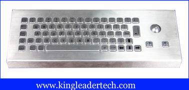 Dust-Proof Industrial Desktop Keyboard 65 Keys With Stainless Steel Trackball