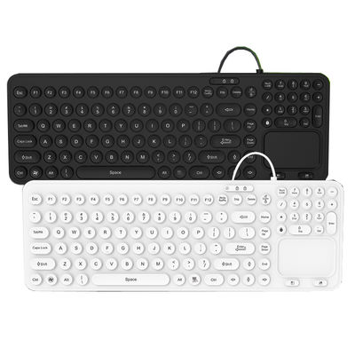 IP68 clavier industriel médical militaire rétroéclairé lavable avec touches fonctionnelles, clavier numérique et pavé tactile