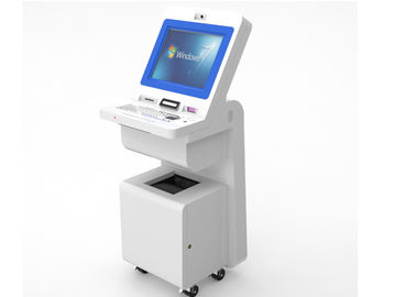 OEM Hospital Touch Screen Information Kiosk TFT LED Display With Wheels