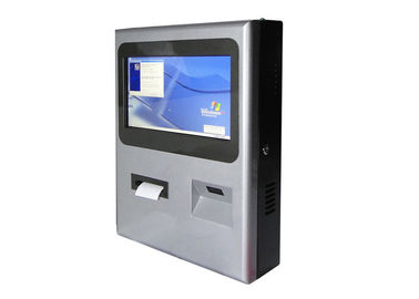 Kiosque interactif IR à écran tactile Wallmount avec code QR et lecteur de code à barres et imprimante thermique